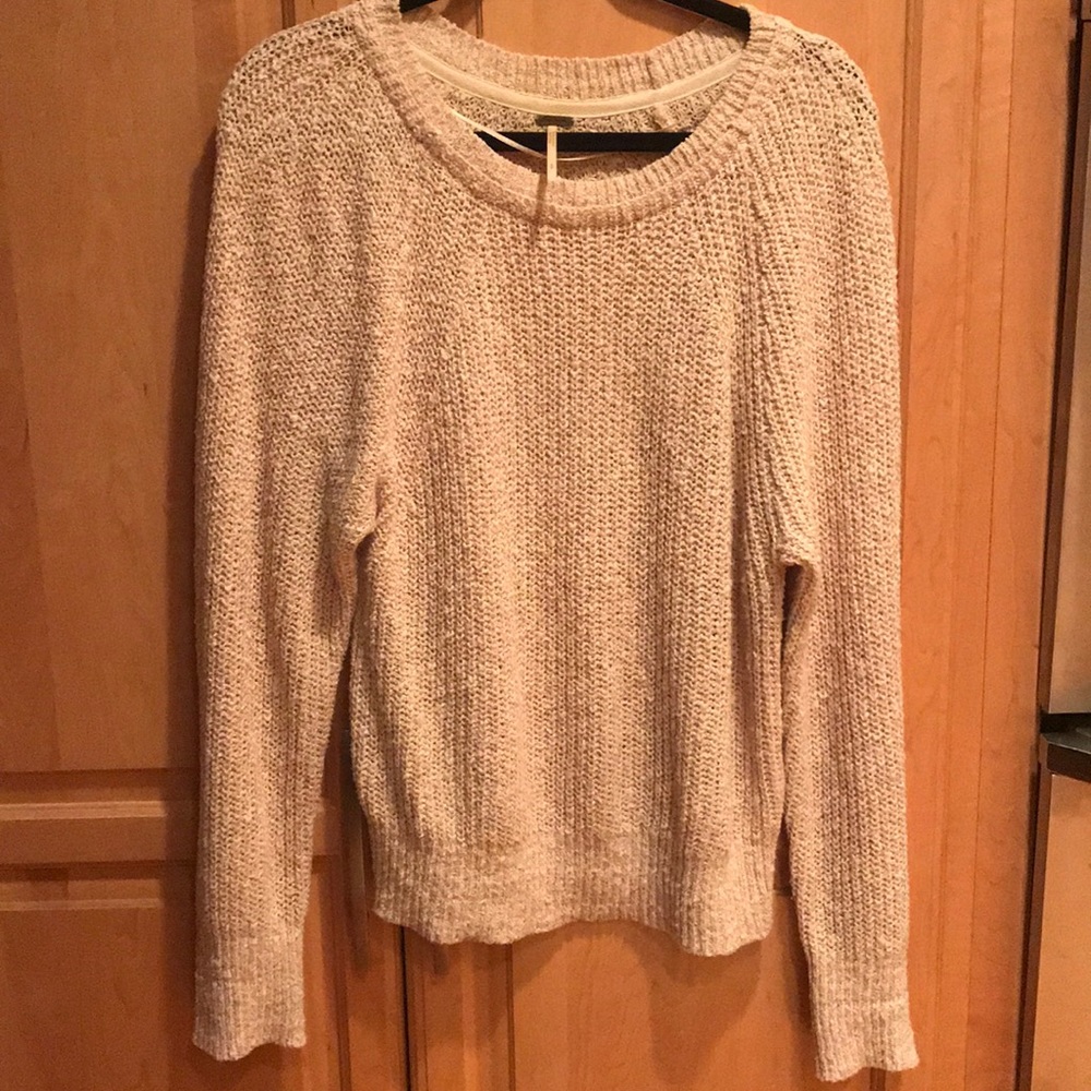 Free People light pink sweater